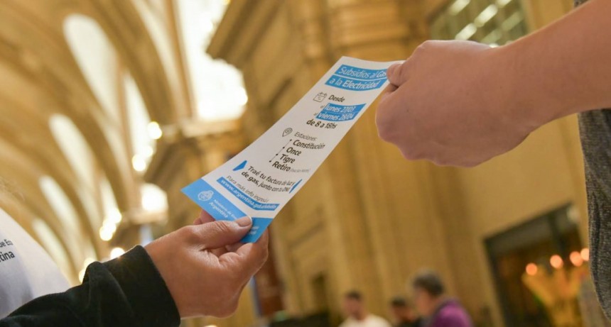 DESDE HOY, SE PODRÁN SOLICITAR LOS SUBSIDIOS A LA ENERGÍA EN ESTACIONES DE TREN