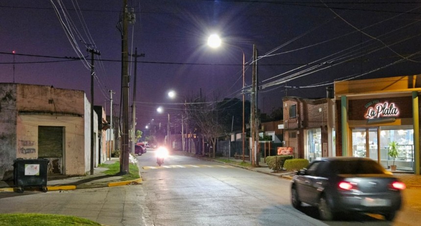 Nueva iluminación LED en seis barrios de Luján
