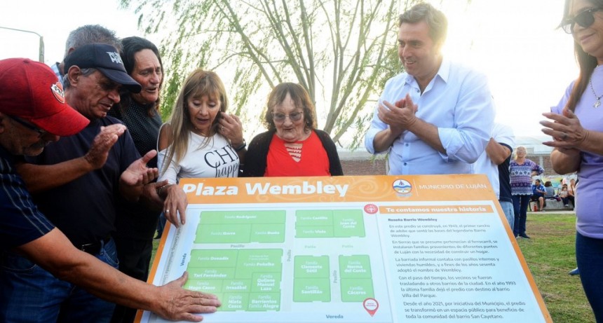 El Municipio homenajeó a las familias del Barrio Wembley