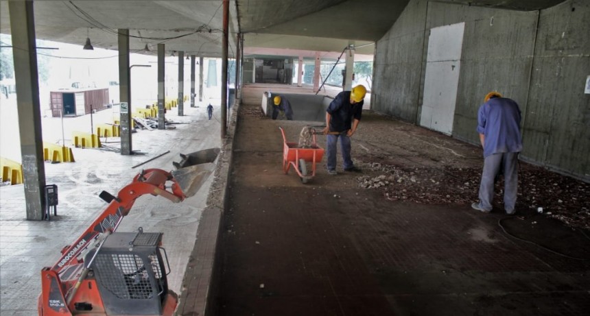 Avanzan las obras de remodelación de la Terminal de Ómnibus