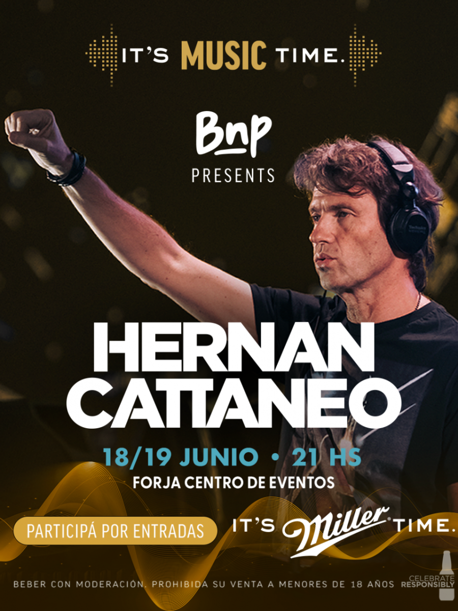 Miller se une a Buenas Noches Producciones y estará presente  en los shows de Cattaneo en Córdoba