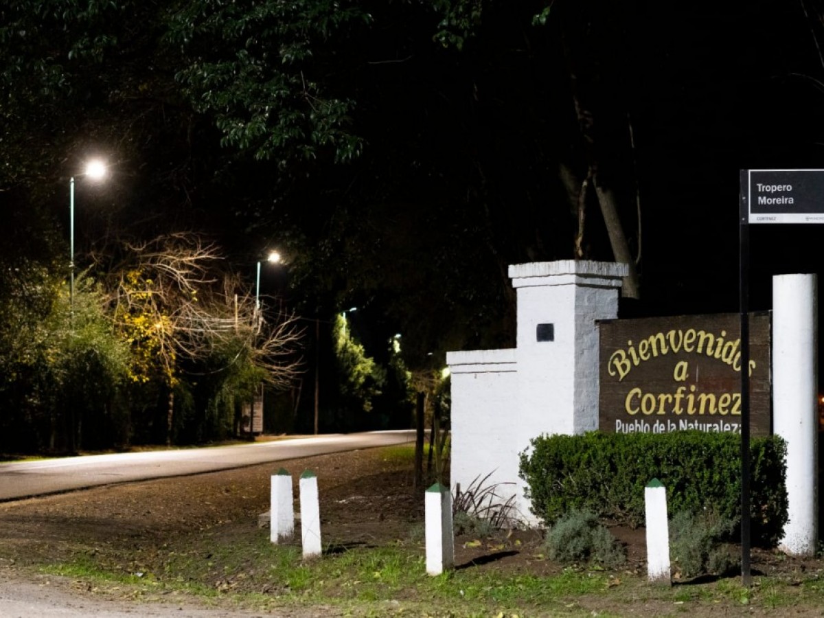 Más iluminación LED en Pueblo Nuevo y Cortínez