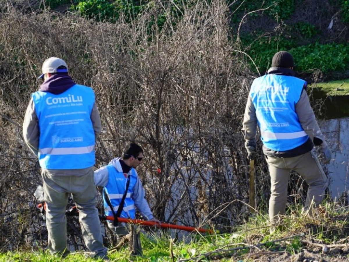 Se realizaron operativos de limpieza en la Cuenca del Río Luján
