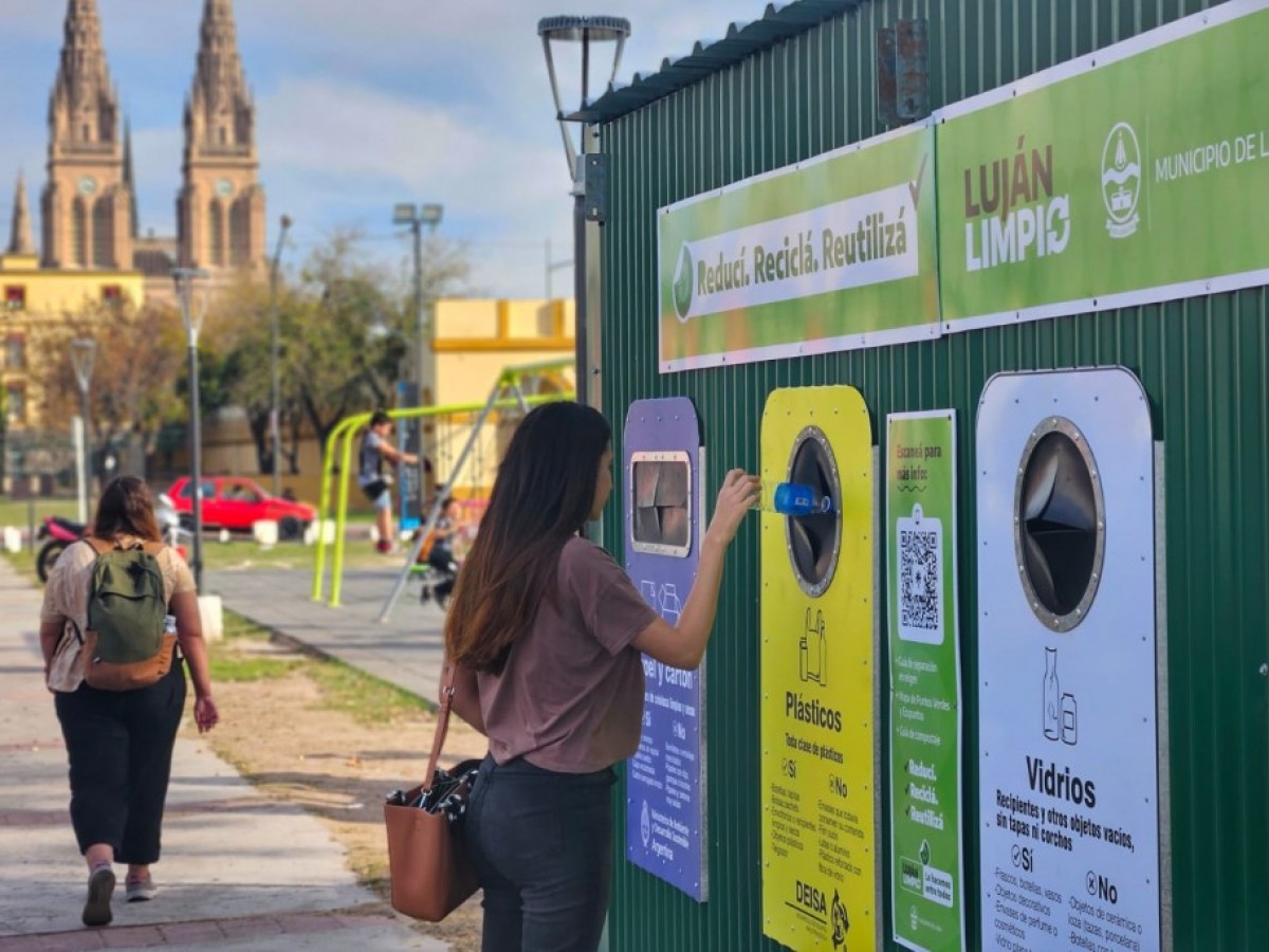Luján Limpio: los Ecopuntos registraron más de 2 toneladas de residuos reciclables por mes
