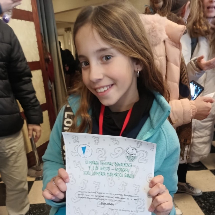 Una estudiante campeona en las Olimpíadas de Matemática