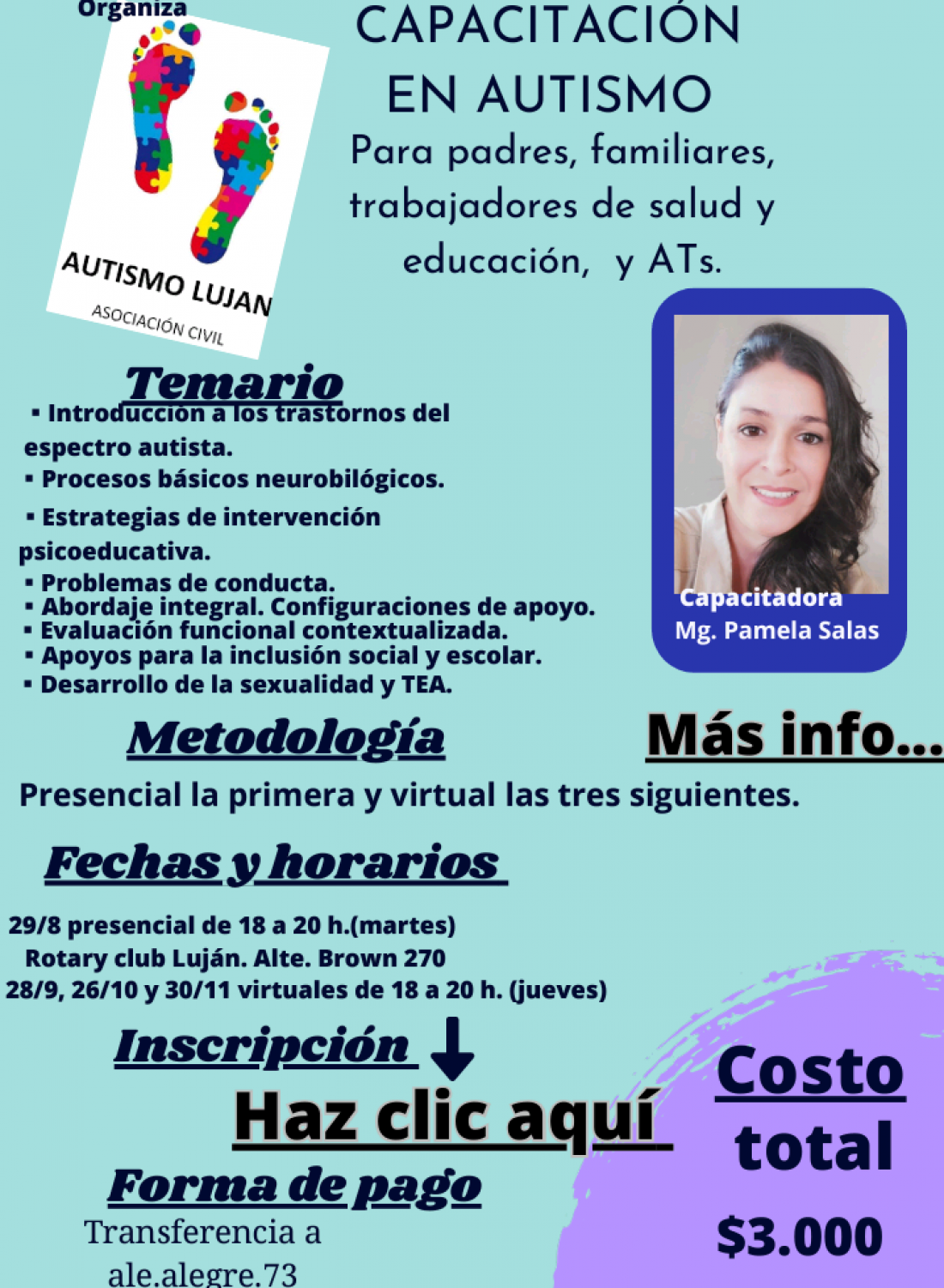 Charla sobre Autismo en el Complejo Udaondo