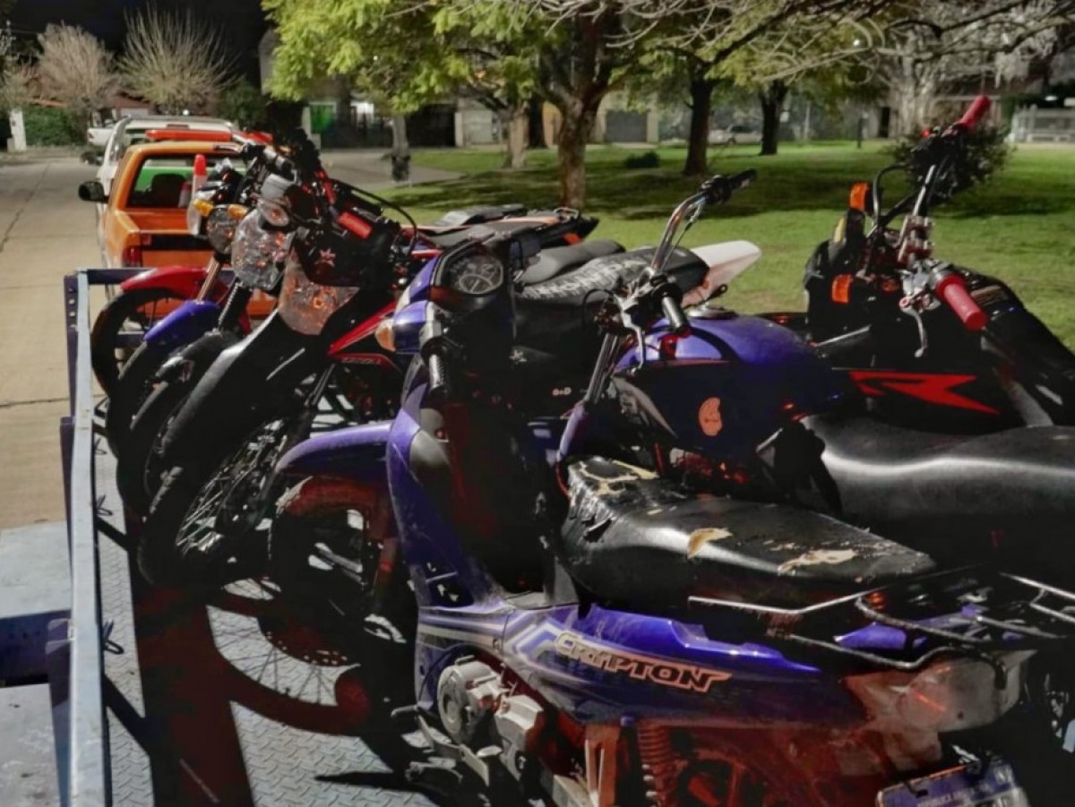 Avanzá sin ruido: doce motos secuestradas en operativos de control vehicular