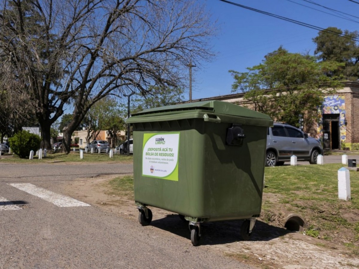 Luján Limpio: el Municipio instaló 38 contenedores en Cortínez y barrio El Pinar