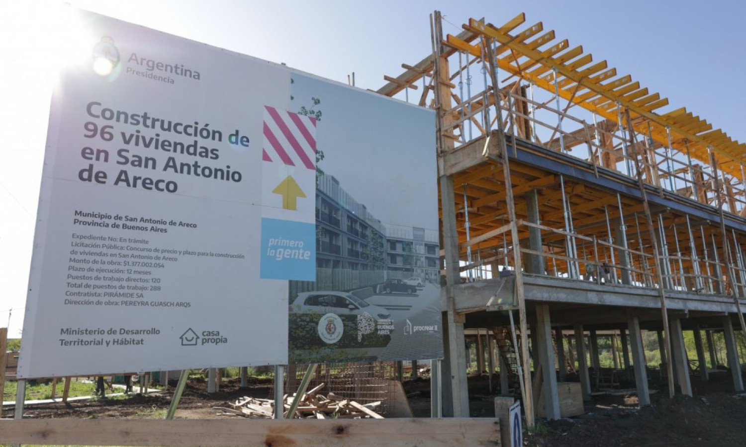 Procrear II: avanzan obras que generarán más de 900 viviendas en la Provincia de Buenos Aires