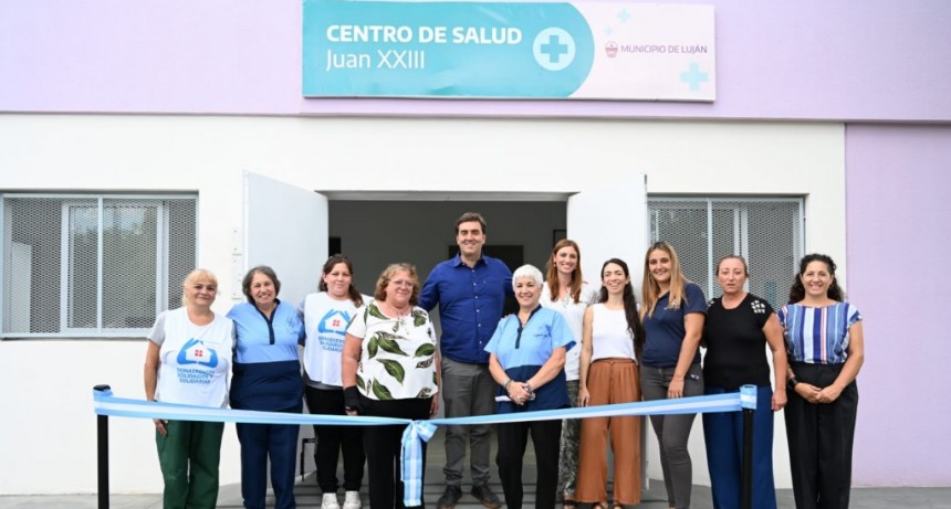 Se inauguraron las obras de renovación integral del Centro de Salud del barrio Juan XXIII