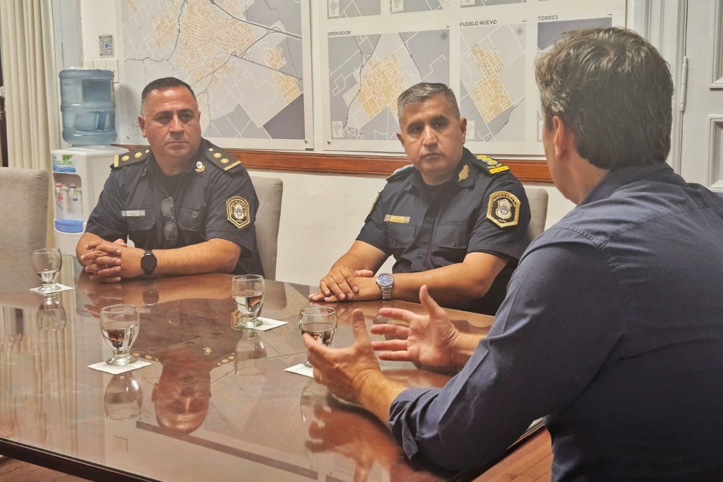 El Intendente se reunió con las nuevas autoridades de la Policía de Luján