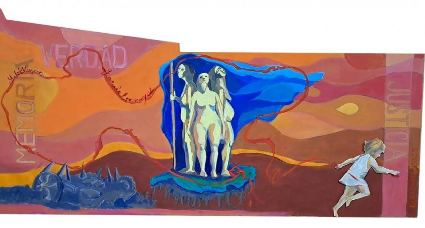ARTE Y MEMORIA: Se inaugura mural en homenaje a mujeres desaparecidas de Luján
