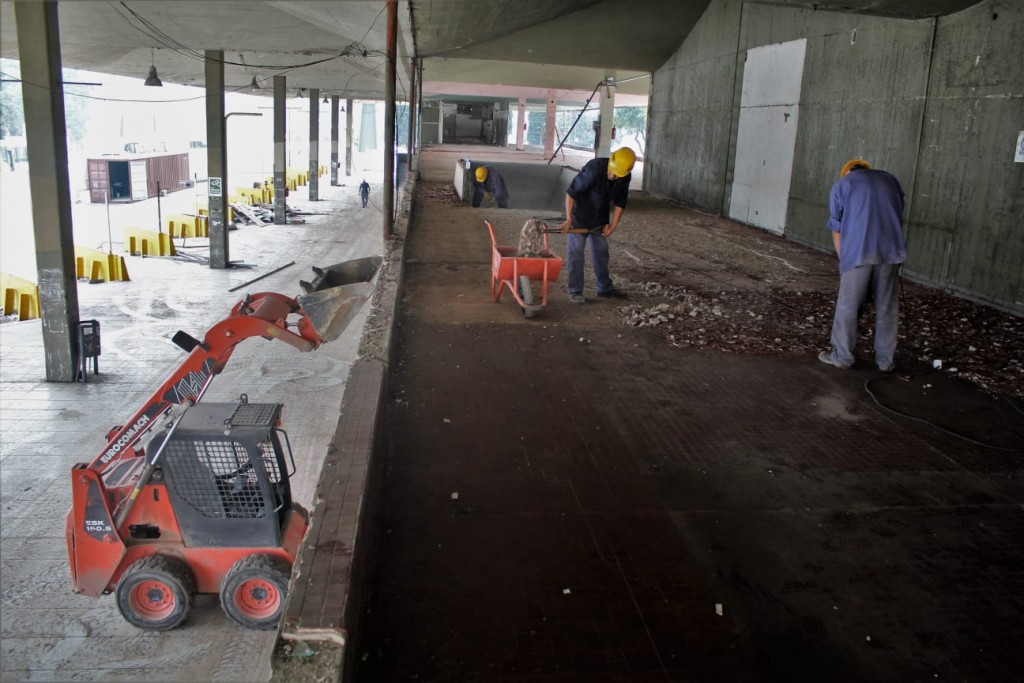 Avanzan las obras de remodelación de la Terminal de Ómnibus