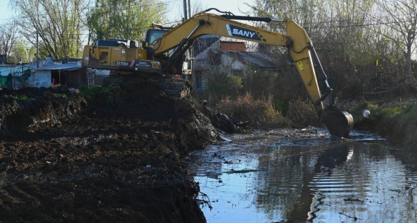 Última etapa de las obras de saneamiento integral del arroyo Lanusse