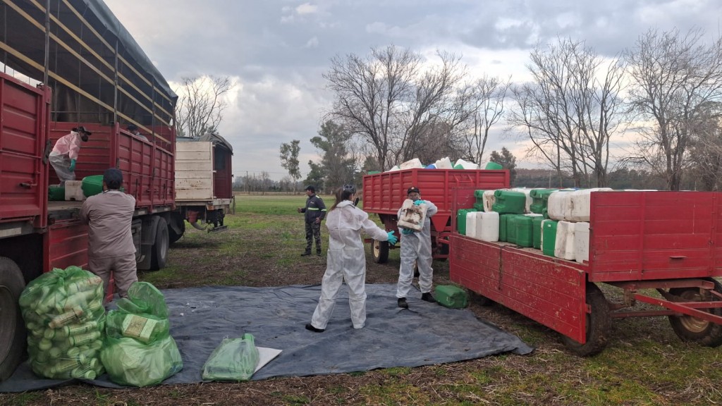 Se realizó una jornada de recepción de envases vacíos de fitosanitarios
