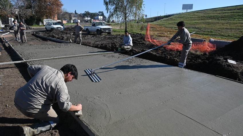 Finalizó la reconstrucción de una bocacalle en el Barrio Zapiola