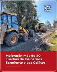 Mejoramiento vial: más de 4500 metros lineales intervenidos en Las Retamos y Los Gallitos