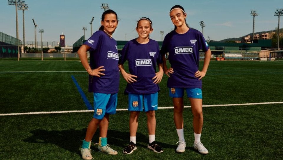 Bimbo, a través de “El Sueño Bimbo” lleva a 55 niñas de 22 países a jugar fútbol en el FC Barcelona