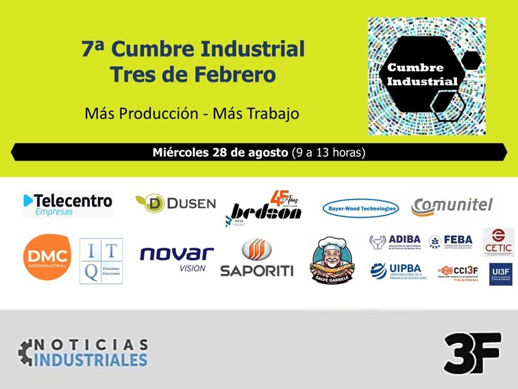 La 7ª Cumbre Industrial se realizará en Tres de Febrero