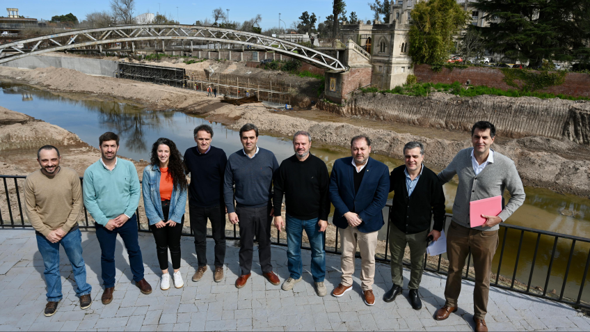 El CoMiLu se reunió en Luján para supervisar las obras de adecuación del río