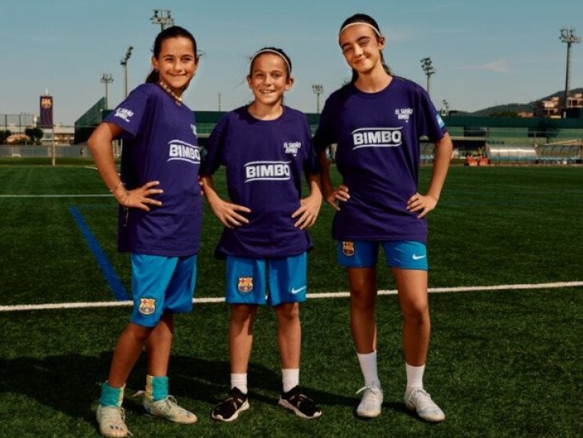 Bimbo, a través de “El Sueño Bimbo” lleva a 55 niñas de 22 países a jugar fútbol en el FC Barcelona