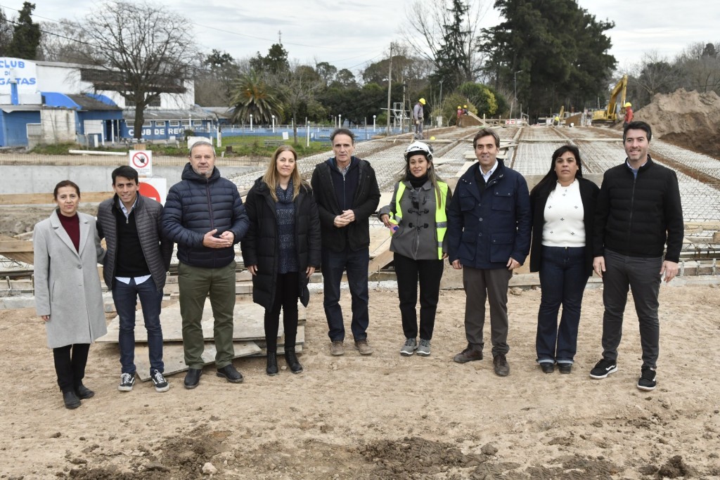 El Intendente y el Ministro Gabriel Katopodis recorrieron las obras de readecuación del río Luján