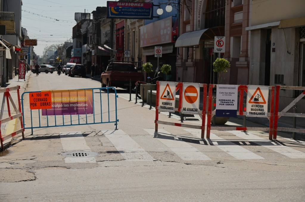 Distrito Histórico: Avanzan las obras sobre calle San Martín