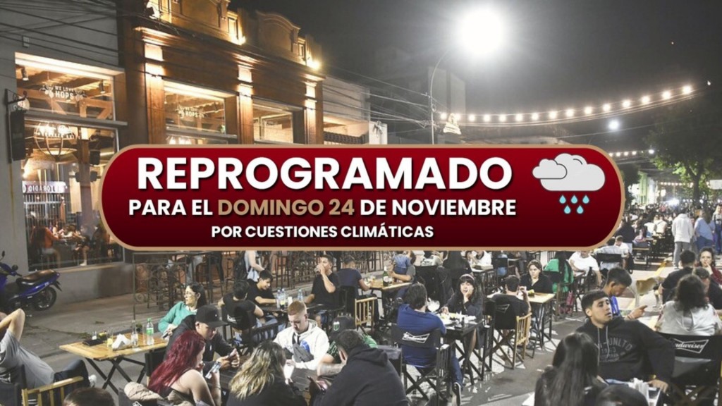 Se reprogramo la Peatonal Gastronómica, nueva fecha