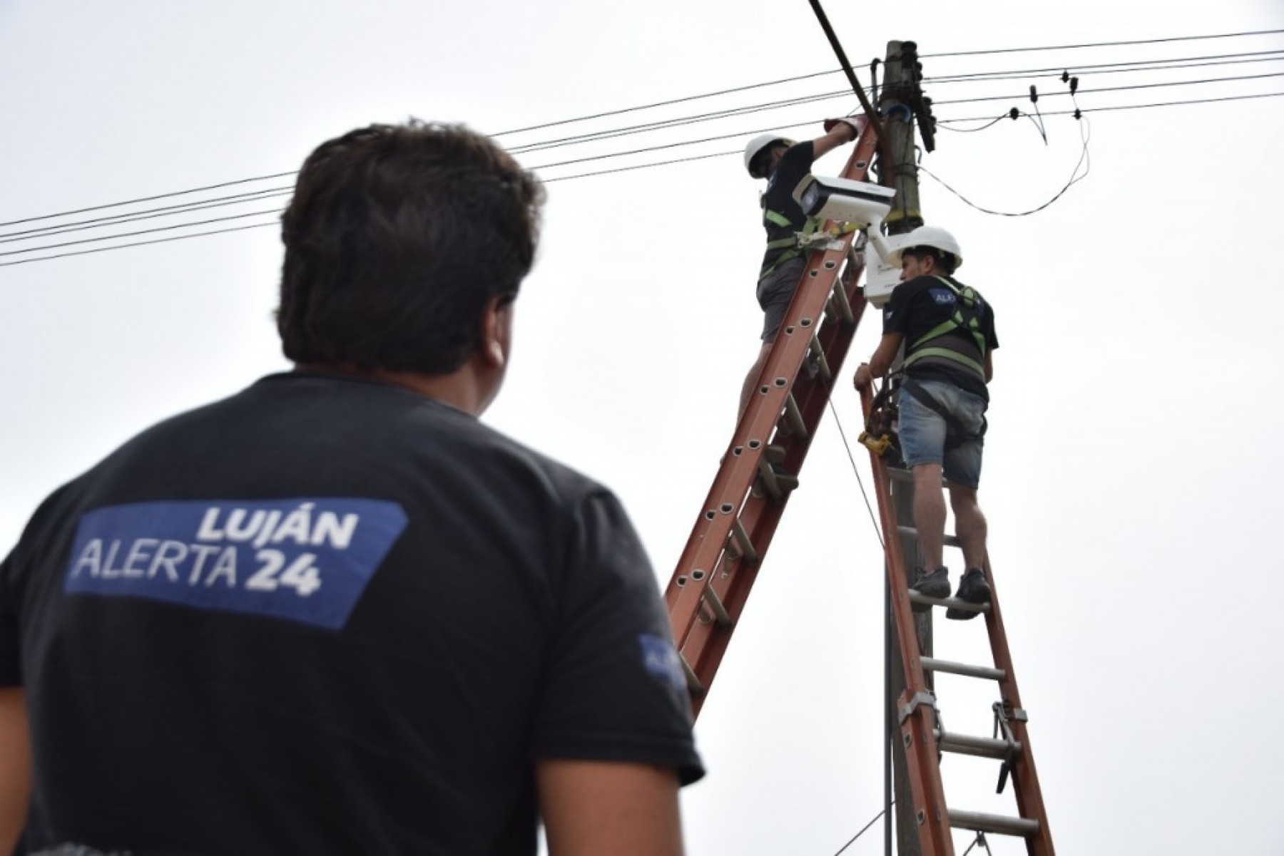 Luján Alerta 24: continúa la instalación de cámaras de monitoreo